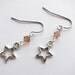 Light Colorado Topaz Swarovski Crystal Rock Star Drop Dangle Earrings