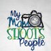 My Mom Shoots People - Photography Themed Embroidered T Shirt 6mo-24 mo
