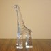 Danish Modern Art Glass Animal Figurine - Kosta Boda Zoo Series Giraffe