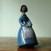 JIE Gantofta of Sweden Girl Figurine - Ceramic Vase by Elsi Bourelius