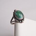 Vintage Silver and Turquoise Ring Pinky Ring Signed