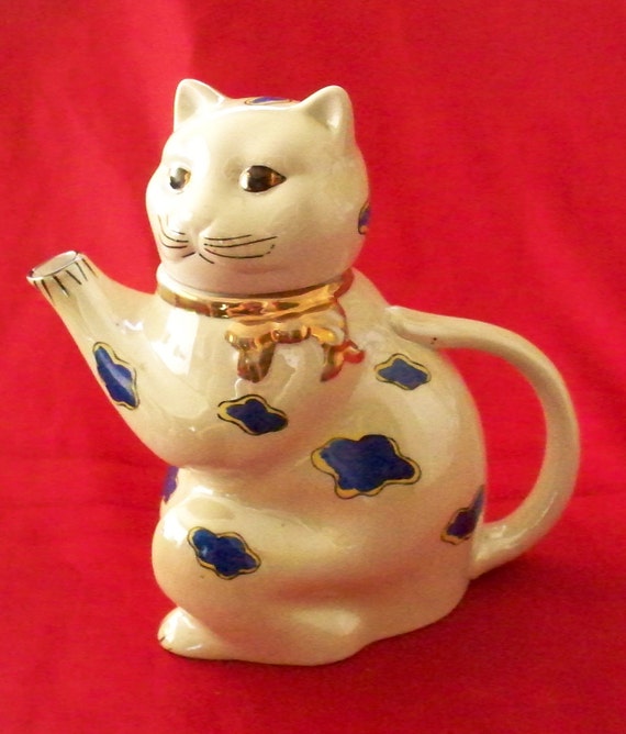 freshener air japan Gold Vintage In Castle Made Teapot Japan Cat Chikus