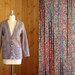 20% off sale / vintage 1970s lavender striped cardigan
