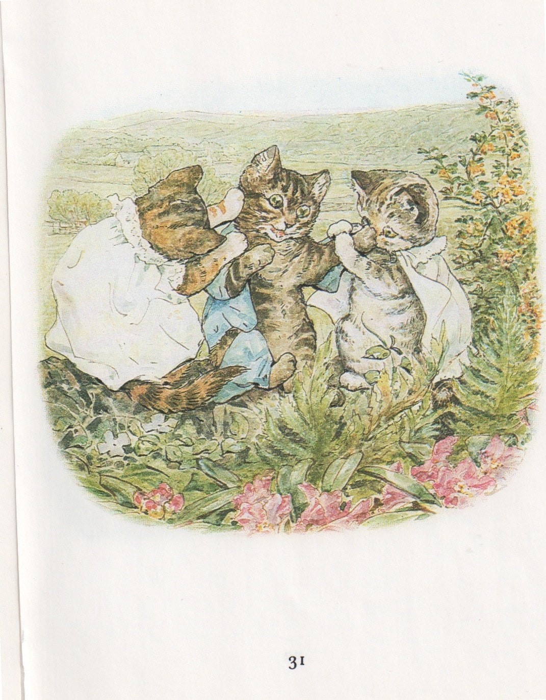 Set of Beatrix Potter Tale of Tom Kitten Cat Children Nursery