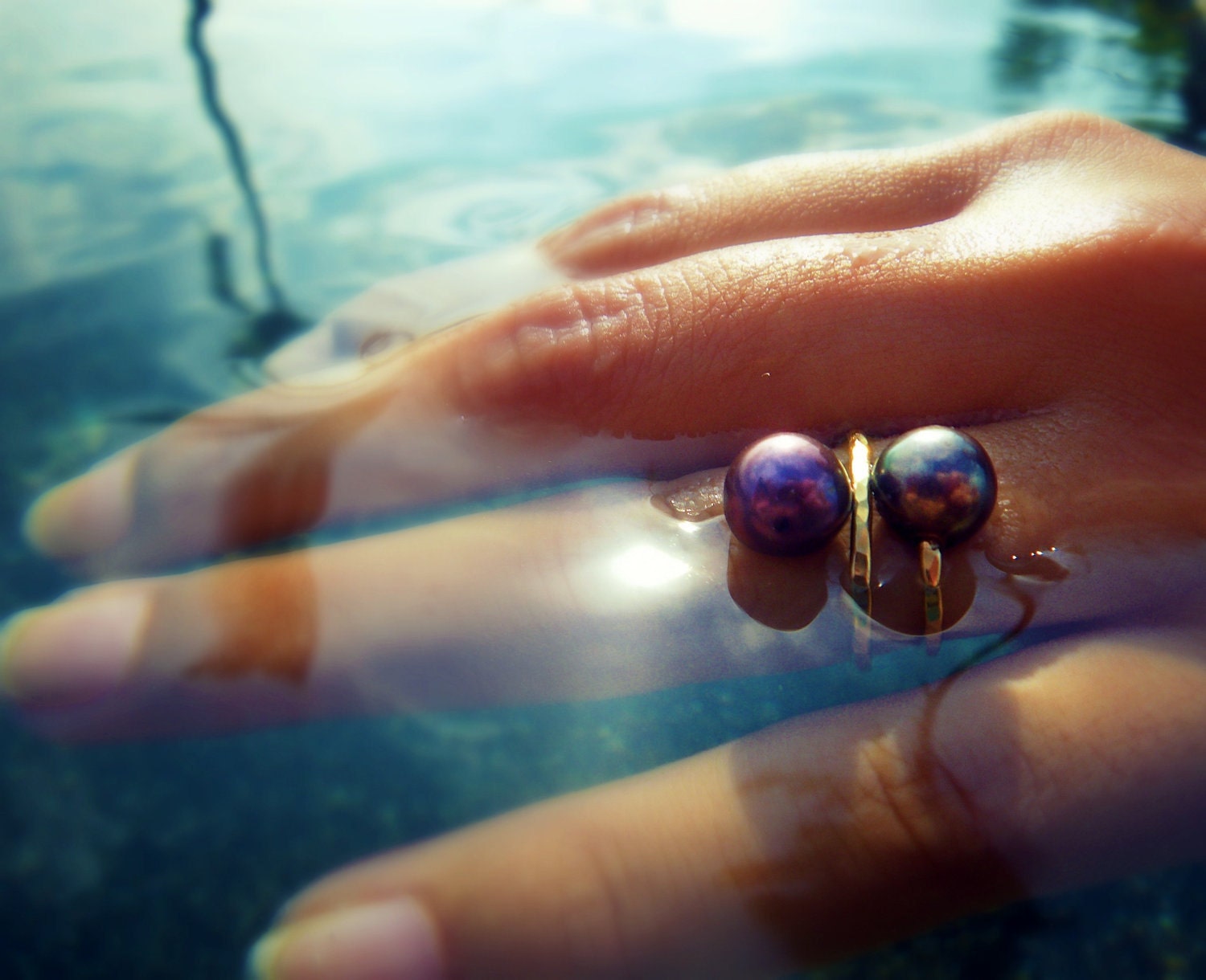 Wrapped Around Your Finger Ring with Freshwater by SisterLucy