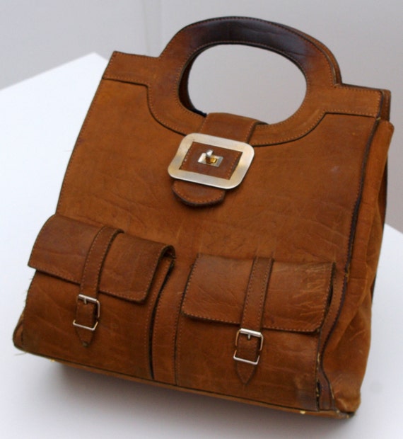 Vintage Leather Handbag Brown Leather Bag