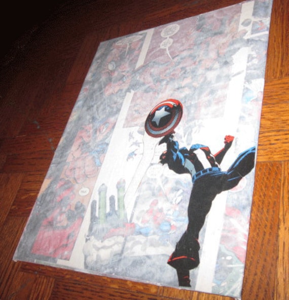 art decoupage collage Wall Decoupage by Captain Collage America Art alwaysintense