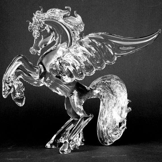 glass pegasus figurine