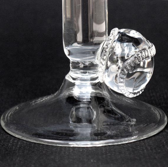 Baseball Bat Wine Glass of Hand Blown Crystal