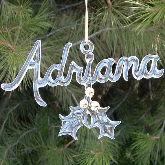 Personalized Hand Blown Glass Custom Christmas Tree Ornament