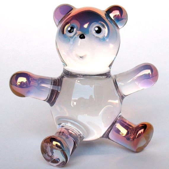 glass bear figurine