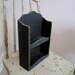 Vintage Wooden Shelf Dark Green Blue for display