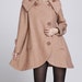 Camel cloak wool coat Hooded Cape women Winter wool coat