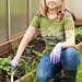 Veggie Garden Womens T Shirt - LARGE - Hand Screen Printed