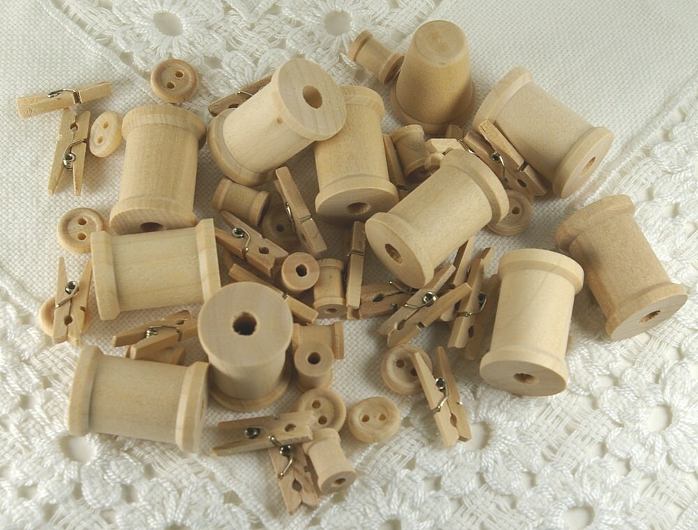 Wooden Embellishments51pc
