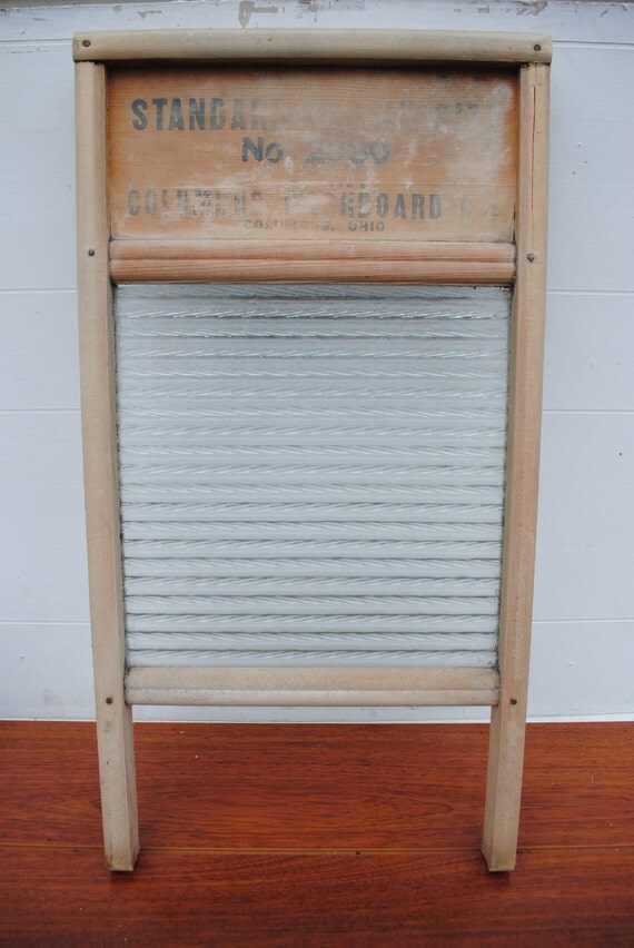 Vintage Glass Washboard Standard Columbus Ohio by 12108VintageLane