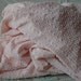 Vintage Cotton Chenille Bedspread Fabric - Baby Pink Dots and Dashes with Silver Lurex Thread