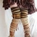 Leg Warmers Upcycled Woman's Clothing MADE TO ORDER in your chosen color Eco Funky Style Shabby Chic Eco Friendly Style Upcycled Clothing