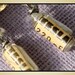 Eco Friendly Jewelry, Steampunk Vintage Tesla Earrings. Tiniest TESLA Resistor with Handmade Smoke Glass - Sterling Silver