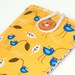 Handmade IPhone Case, Fabric Cell Phone Pouch, Blue Birds, Marigold