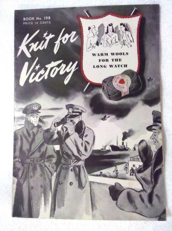 1943 Vintage Magazine Knit For Victory Book No 198