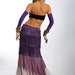 Belly Dance Skirt Tribal Belly Dance Skirt Gypsy Skirt Tribal Fusion Skirt Burlesque Skirt Vintage Purple Mermaid Fringe