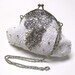 Bridal evening bag clutch, bridal clutch, bridesmaids evening bag, Swarovski crystal French Couture Victorian clutch
