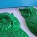 Frame set collection gallery wall ornate shelf grouping owls aqua blue green "Owl Art "
