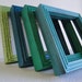 Frame mirror set collection gallery wall distressed teal turquoise blue green "Square Laguna Mirrors"
