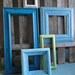 Framed mirror set collection gallery wall distressed teal turquoise blue white green "Beach Chair Mirrors"