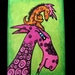 Original ACEO OOAK Bright Beasts on Green