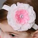 Easter Headband - Baby Headband - White Baby Hairbows. Pink Baby Headband. Baby Hair Accessories