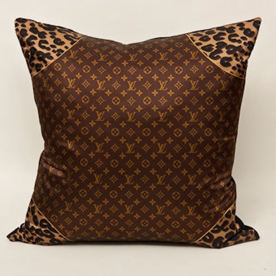 Louis Vuitton Silk Scarf Pillow by SimplePrivileges on Etsy