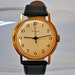 Vintage mechanical wristwatch "Raketa" from USSR.Gold plated case.