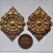 Lot of 2 vintage brass decors,pendants.