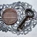 Vintage small metal key.