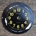 Vintage cardboard alarm clock face,dial.