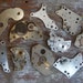 Lot of 10 Vintage clock and watch parts.