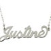 Reserved for Jennie Personalized Name Necklace Double Thickness 925 Sterling Silver - Carrie Style Choose Any Name