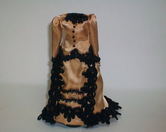 1/12 scale Dollhouse Miniature Victorian Evening or Dinner Dress