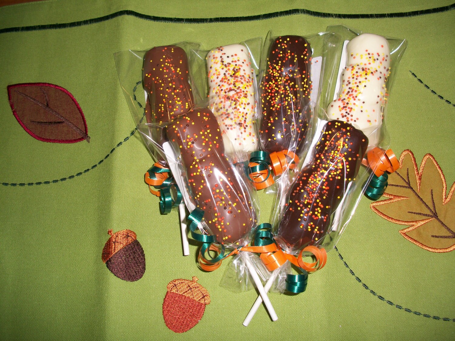 6 Chocolate Covered Marshmallow Sticks White Milk Dark Or