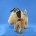 antique stuffed dog