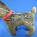 antique stuffed dog