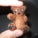 small needle felted teddy bear