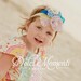 Couture Rosette Headband, Photo Prop, Bridal, Baby Headband