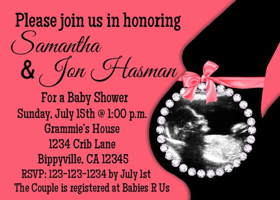Sonogram Baby Shower Invitation Templates 9