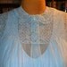c 1960 Pale Blue Nylon Peignoir Set