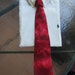 Holiday Red Tie Dye Tie in 100% Charmeuse silk. Perfect for Christmas Holidays
