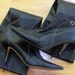 Vintage Cole Haan Black Leather Boots Made In Italy Women Size 8 B