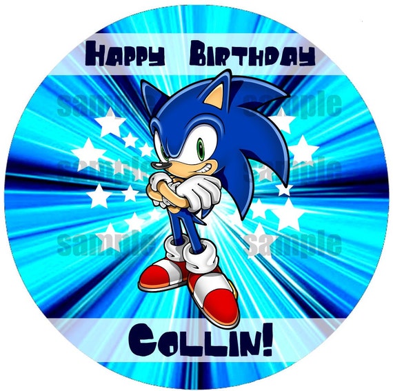 Sonic the Hedgehog Birthday Party Personalized by BeeBopPartyShop